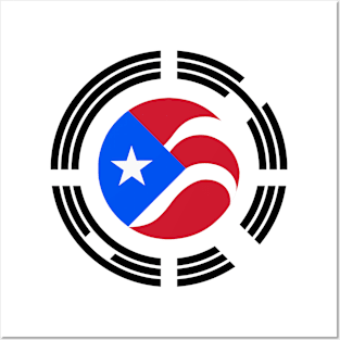 Puerto Rican Korean Multinational Patriot Flag Series Posters and Art